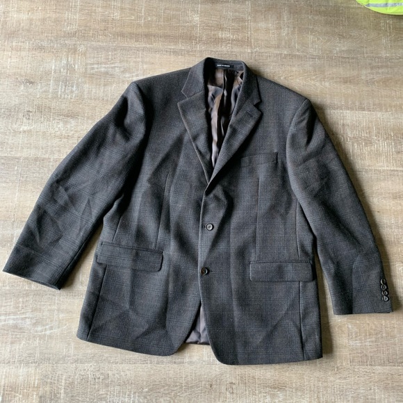 Lauren Ralph Lauren Mens Sport Coat 46R Classic 100% Wool Plaid 2 Button Blazer - Picture 7 of 13